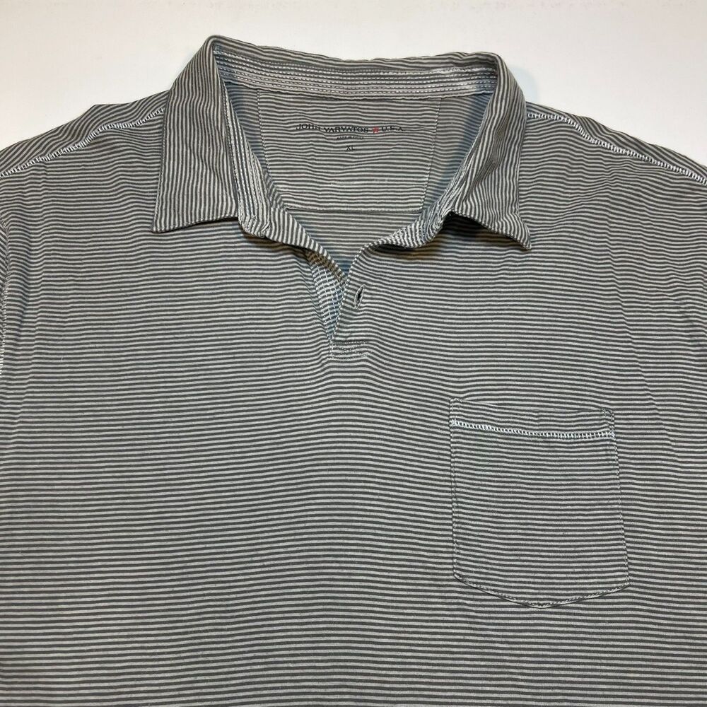 John Varvatos Designer Short Sleeve Polo Shirt Sz Mens XL